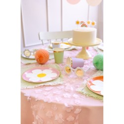Chemin de Table Fleurs – Rose Clair – 5 m. n°3