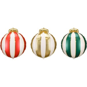 3 Ballons Aluminium Hlium  Boules   46 cm