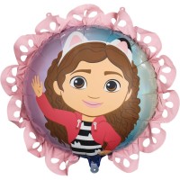 Ballon Aluminium Gabby et la Maison Magique avec Volants  52 cm