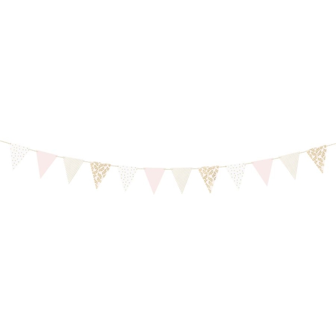 Guirlande DIY Fanions Florale Rose – 2, 10 m