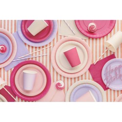 6 Assiettes Beige �23 cm - En carton. n�4