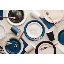 6 Assiettes Blanc �23 cm - En carton. n�2