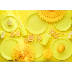 6 Gobelets Jaune 25 cl - En carton. n�1