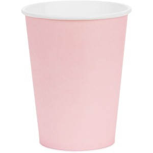 6 Gobelets Rose Pastel 25 cl - En carton