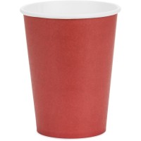 6 Gobelets Rouge Bordeaux 25 cl - En carton