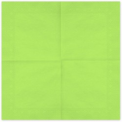 20 Serviettes Vert Pastel 33 cm - En papier. n�1