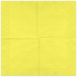20 Serviettes Jaune 33 cm - En papier. n�1