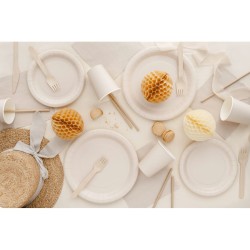 20 Serviettes Beige 33 cm - En papier. n�2