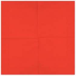 20 Serviettes Rouge 33 cm - En papier. n°1