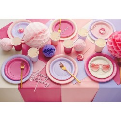 Nappe Rose Pastel 137 x 183 cm - R�utilisable en plastique. n�5