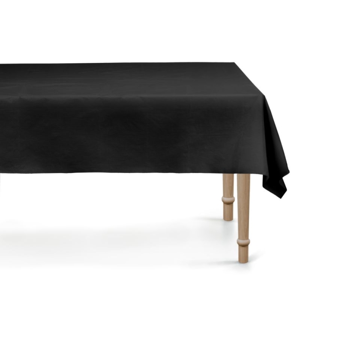 Nappe Noir 137 x 183 cm - R�utilisable en plastique 