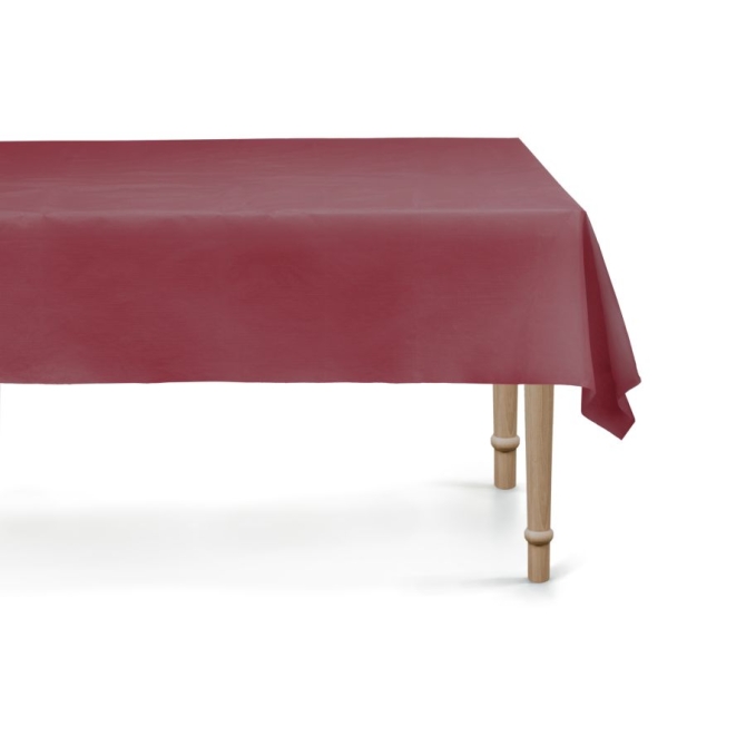Nappe Rouge Bordeaux 137 x 183 cm - R�utilisable en plastique 