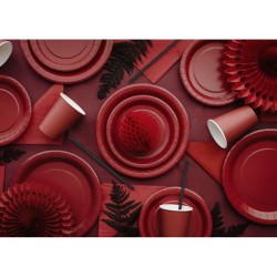 Nappe Rouge Bordeaux 137 x 183 cm - R�utilisable en plastique. n�2