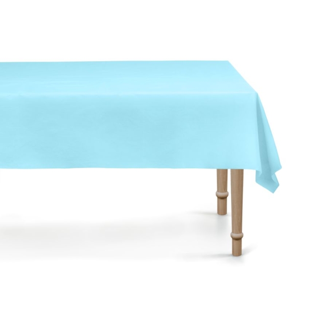 Nappe Bleu Pastel 137 x 183 cm - R�utilisable en plastique 