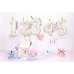 Ballon Aluminium G�ant Licorne Chiffre 5 - 93 cm. n�1