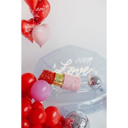 Ballon Aluminium Coeur Rose – 45 cm. n°8