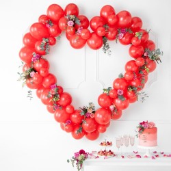 Arche de Ballon Coeur Rouge � 160 cm. n�1