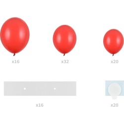 Arche de Ballon Coeur Rouge � 160 cm. n�2