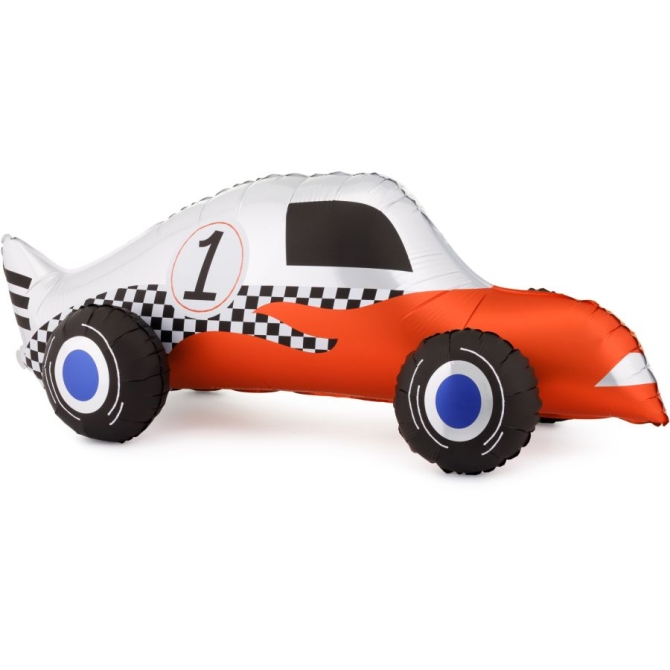 Ballon Aluminium G�ant Voiture de Course � 90 cm 