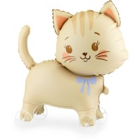 Ballon Aluminium Chat � Roulette � 65 cm