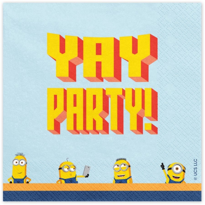 20 Serviettes Minions 