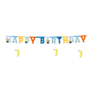 Guirlande Lettres Happy Birthday Minions