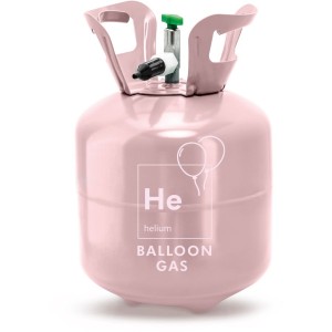 Bouteille d'H�lium Rose Clair � jusqu'� 20 ballons
