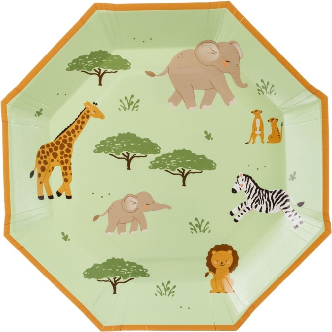 6 Assiettes Baby Safari