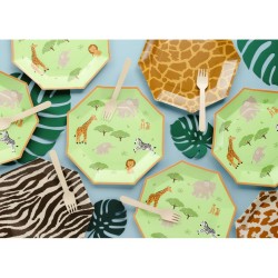 6 Assiettes Baby Safari. n°1
