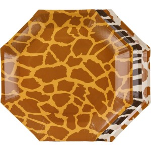 6 Assiettes Safari Chic