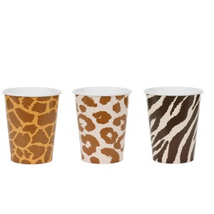 6 Gobelets Safari Chic