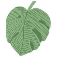 12 Serviettes Monstera Tropicales