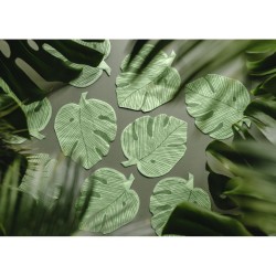 12 Serviettes Monstera Tropicales. n�1