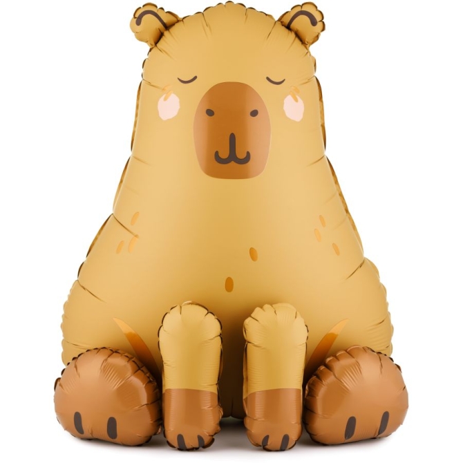 Ballon Aluminium Hélium Géant Capybara – 80 cm