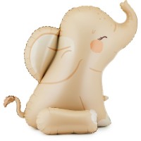 Ballon Aluminium H�lium G�ant B�b� �l�phant � 90 cm