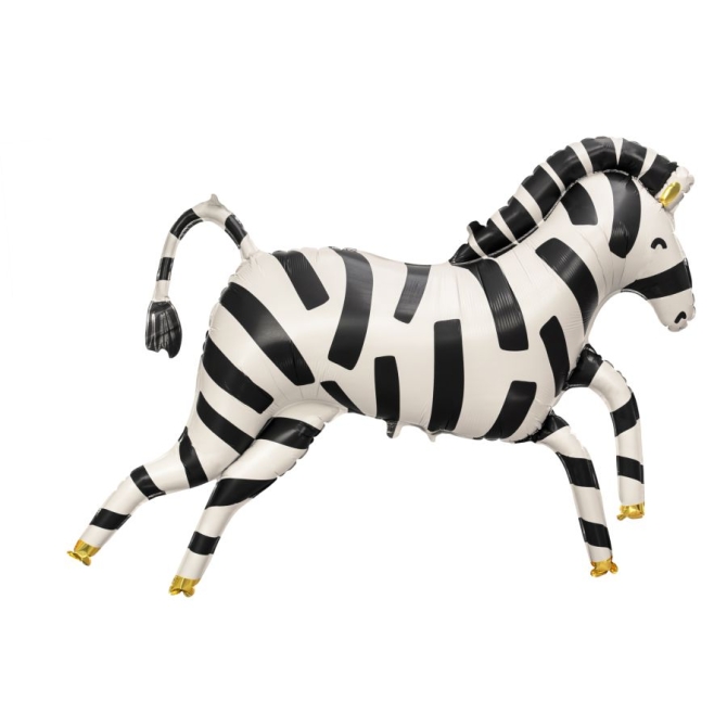 Ballon Aluminium Hélium Géant Zèbre – 100 cm