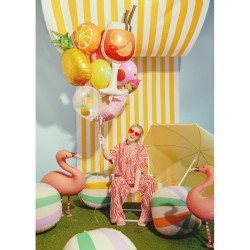 Ballon Aluminium Hélium Ananas – 68 cm. n°4