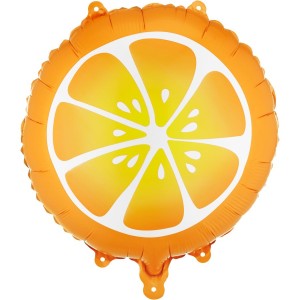 Ballon Aluminium H�lium Orange � � 35 cm