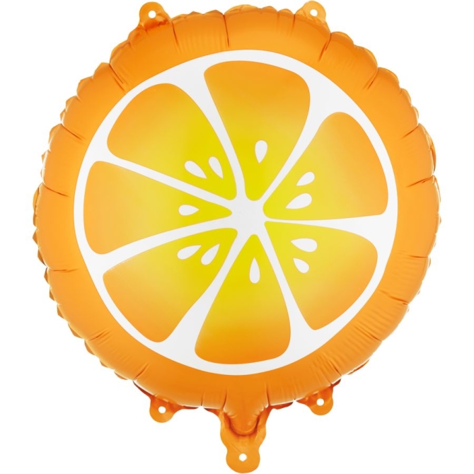 Ballon Aluminium Hélium Orange – Ø 35 cm