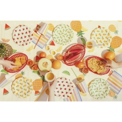 6 Assiettes Fruits. n°3
