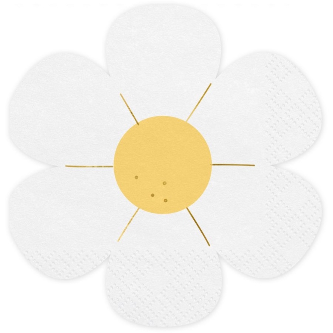 12 Serviettes Marguerite