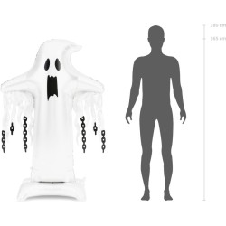Ballon Aluminium Fantôme Géant sur Pied – XXL – 165 cm. n°1