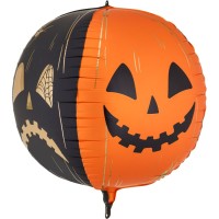 Ballon Aluminium � l'H�lium � Citrouilles Effrayantes � � 50 cm