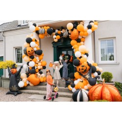Ballon Aluminium � l H�lium � Citrouilles Effrayantes � � 50 cm. n�6