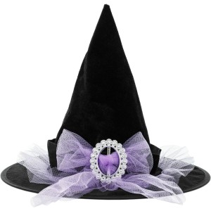 Chapeau de Sorci�re � Noeud Violet
