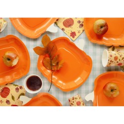 6 Assiettes Citrouille. n�1