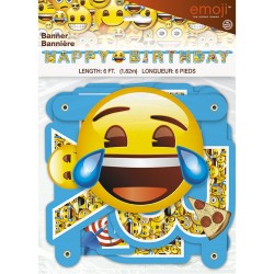 Guirlande Happy Birthday Emoji Fun. n1