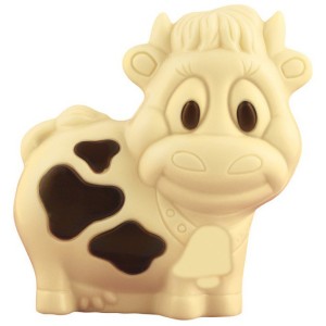 1 Mini Vache 3D Chocolat Blanc - 10 g