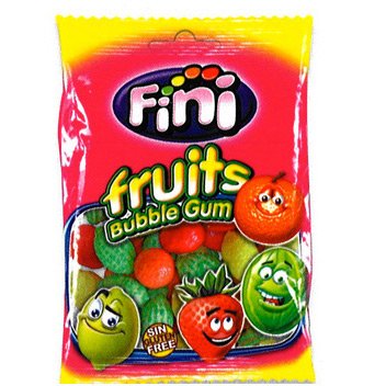 Sachet Bubble Gum Fruits  - 100 g 