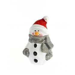Mini Sac Cadeau Bonhomme de neige (7 cm) - Cramique. n1